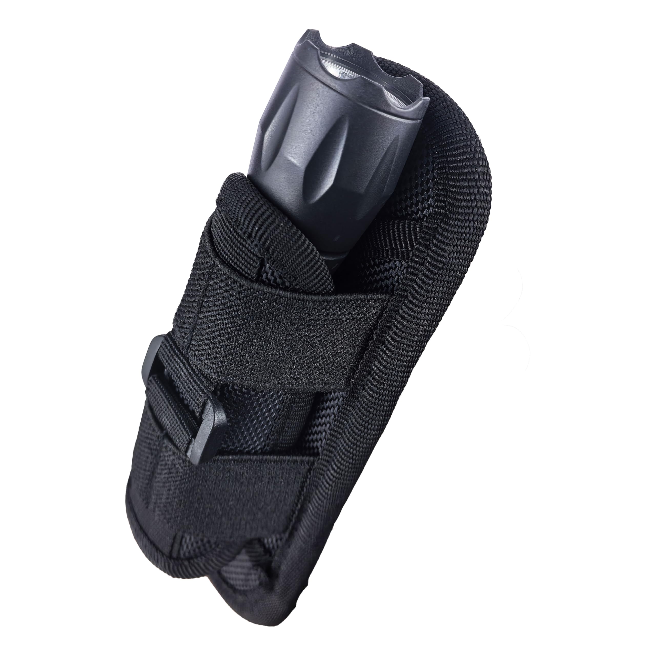 Tactical Flashlight Holster Pouch - Heavy Duty Belt Mount for Police, Security & Outdoor Use - Perfect for Duty Belts, Safety Gear & Emergency Scenarios
