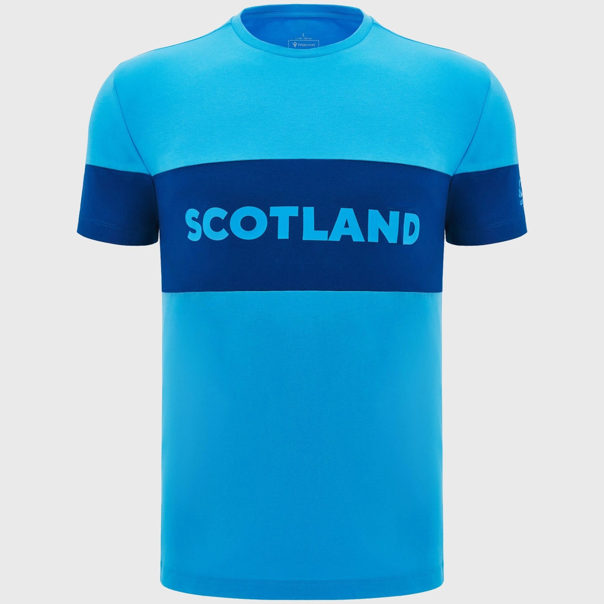 Scotland Rugby Fan T-Shirt - Macron Official Cotton Jersey Tee for Men - Sky Blue - Comfortable Casual Wear for Sports & Everyday Outfits
