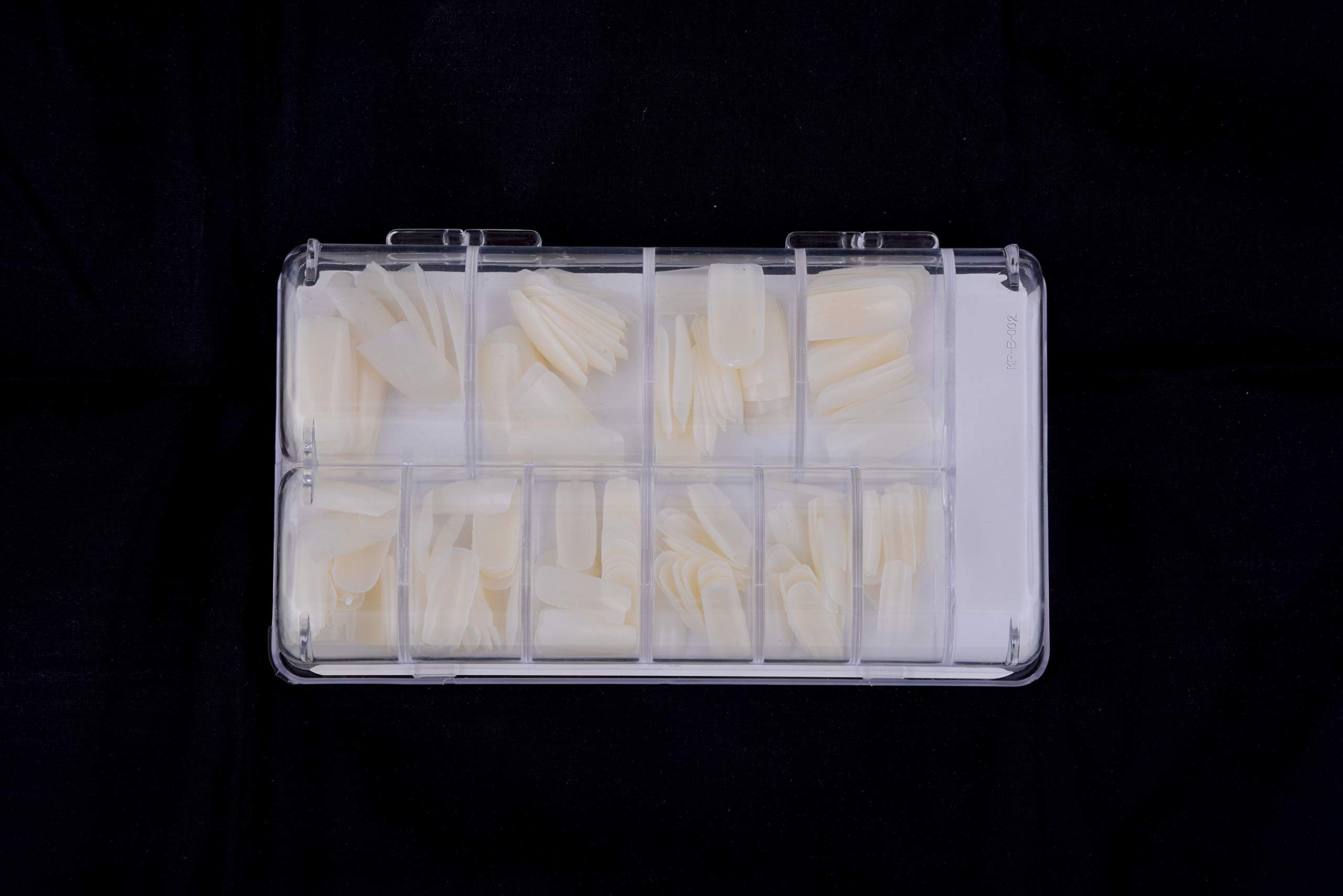 ClubBeauty 200-Piece Reusable French Acrylic False Nails - Long White Fake Nails for Professional & Personal Use - Perfect for Weddings, Parties, and Special Occasions