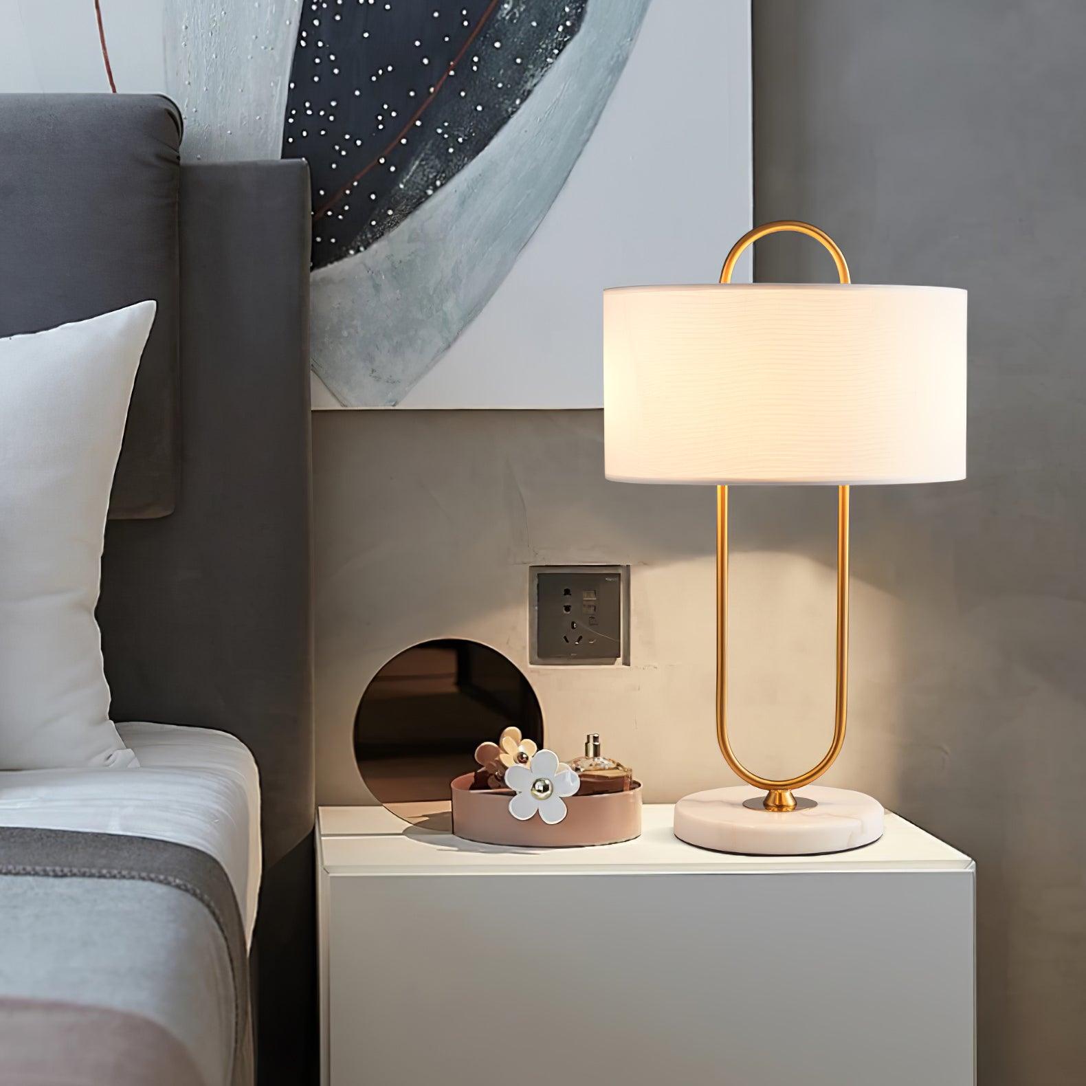 Warner Table Lamp - Modern LED Bedside Lamp with USB Port, Adjustable Brightness for Bedroom, Living Room, and Office | Perfect for Reading, Working, and Relaxing