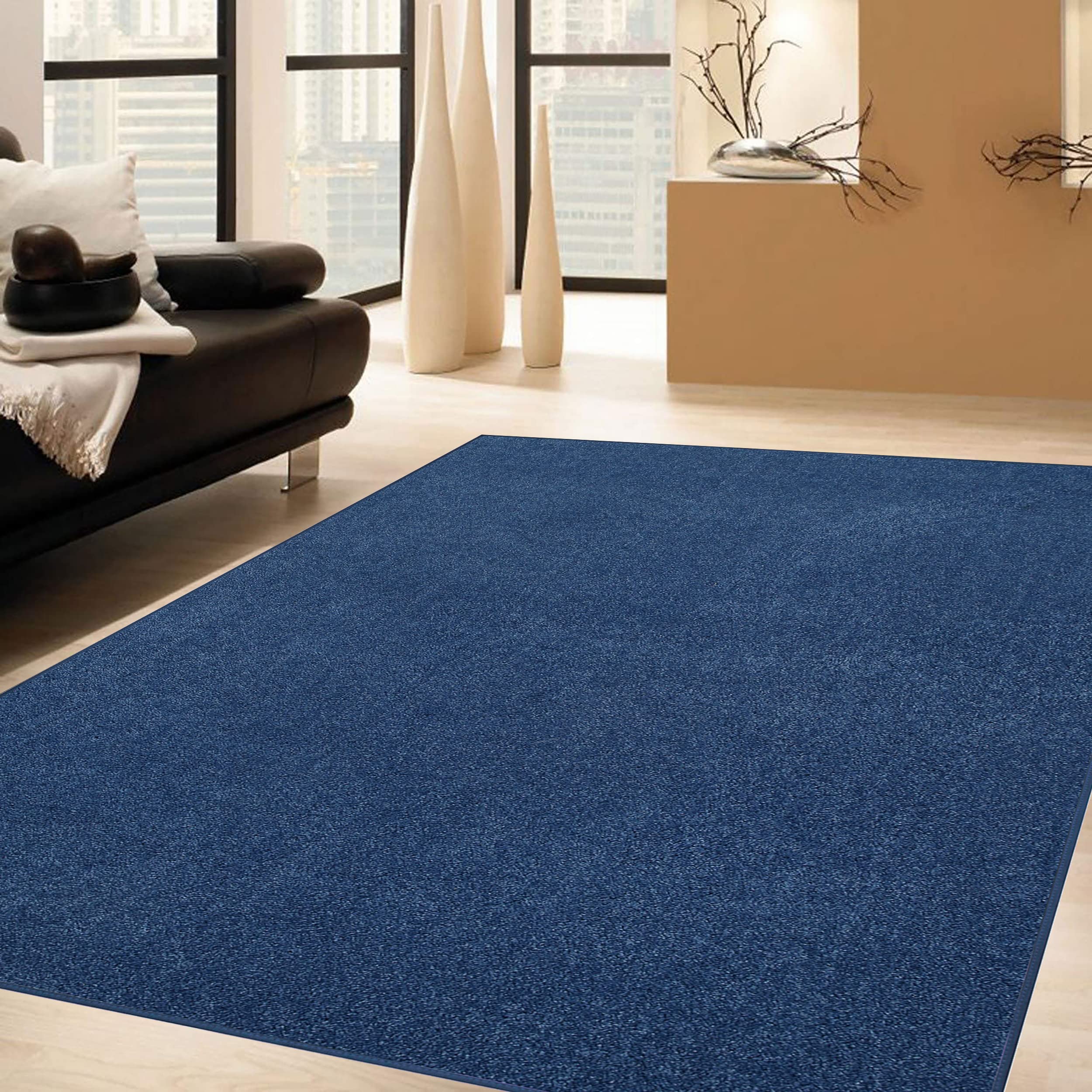 Ambiant Galaxy Way Kids' Favorite Hexagon Area Rug - Royal Blue 10', Stain-Resistant Indoor Rug for Living Room, Bedroom, Entryway | Pet & Child Safe | USA Made | Perfect for Playrooms, Nurseries & Wedding Decor