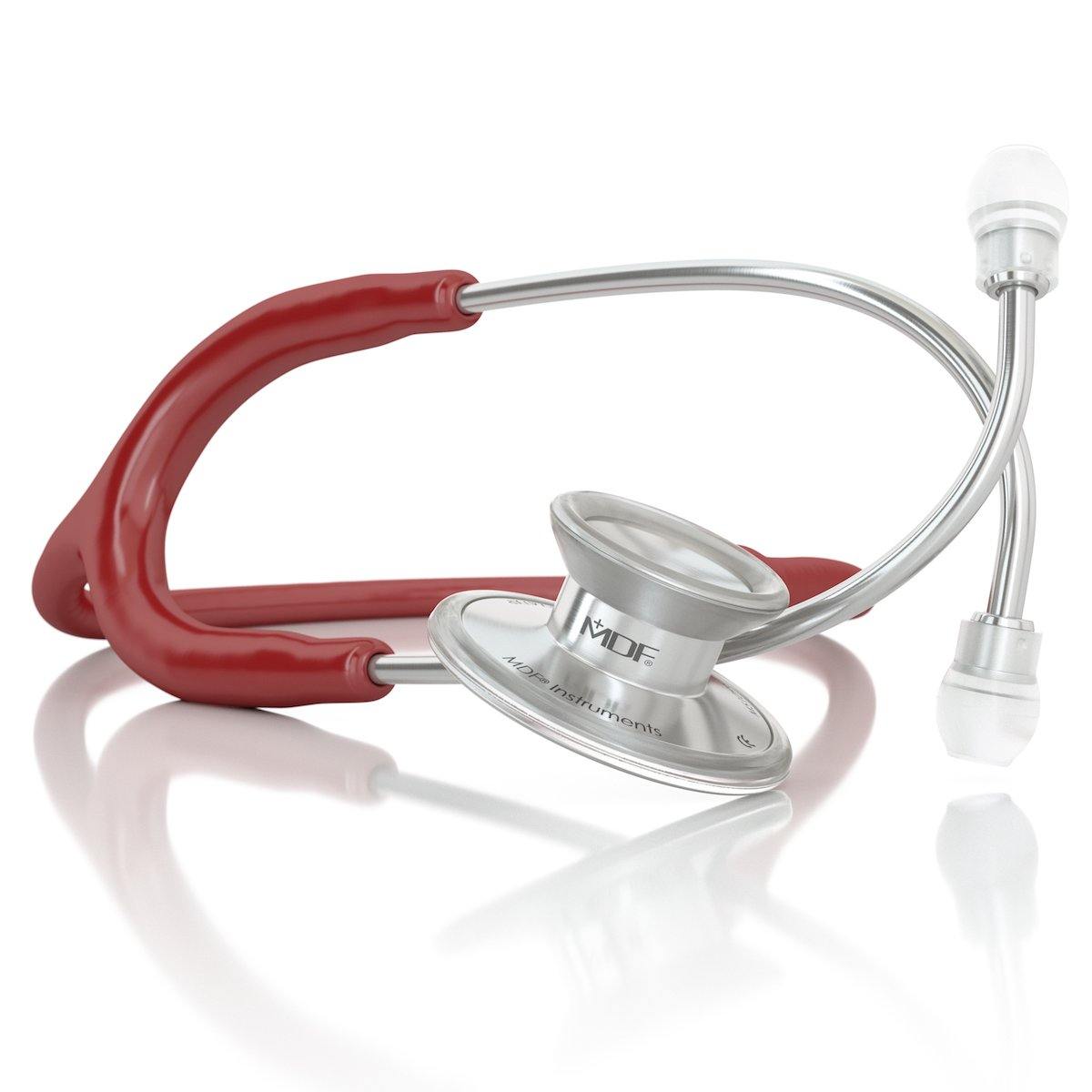 Acoustica® Professional Burgundy Stethoscope - Ideal for Doctors, Nurses & Medical Students - Perfect for Clinical Use & Healthcare Training