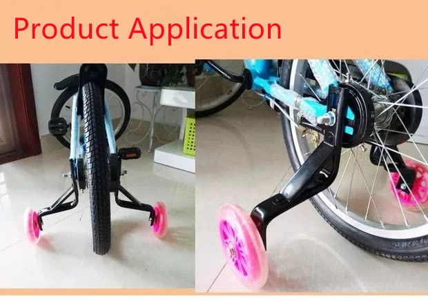 24-26 Inch Kids Bike Training Wheels - Adjustable Stabilizers for 12-24 Inch Bicycles with Support Bracket (Pink) | Perfect for Beginner Riders Learning to Balance | Ideal for Backyard Practice, Park Rides & Neighborhood Cycling