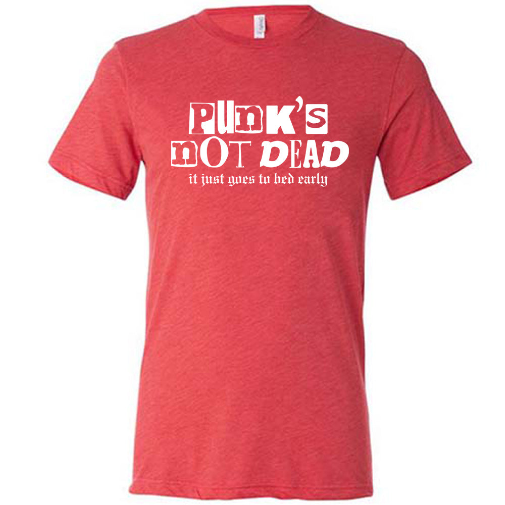 Punk's Not Dead It Just Goes To Bed Early Unisex T-Shirt | Vintage Punk Rock Graphic Tee for Men & Women | Casual Streetwear, Concert Outfit, Music Festival Fashion
