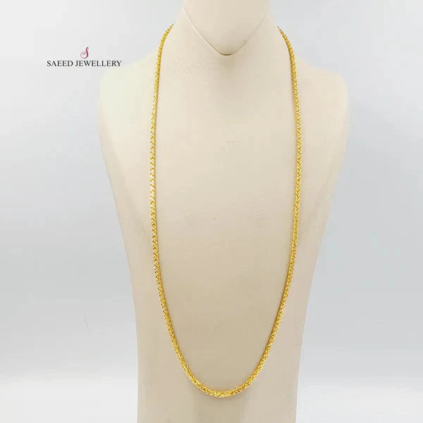 3mm Franco Chain Necklace for Women - Dainty Gold Cuban Link Chain for Layering & Everyday Wear | Perfect for Gifts, Parties & Casual Outfits