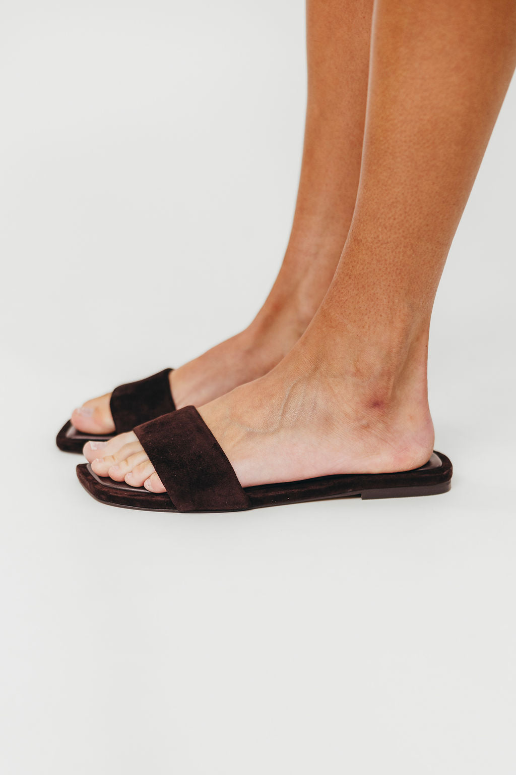 Lumina Brown Suede Sandals for Women - Comfortable Casual Summer Slide Shoes | Perfect for Beach, Vacation & Everyday Wear