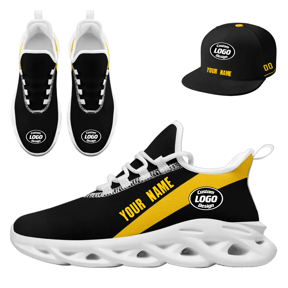 Custom Maxsoul Sneakers & Hat Set - Personalized Sneakers & Apparel Combo for Gifts, Brand Promotion, Fan Festivals & Events - Perfect for Sports Enthusiasts & Corporate Giveaways