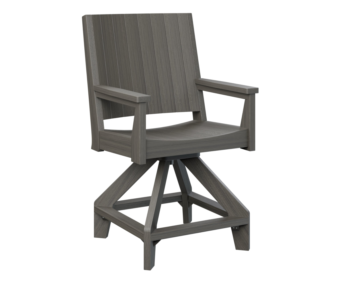 Berlin Gardens Mayhew Swivel Bar Stool - Adjustable Height Counter Chair for Kitchen Island, Breakfast Bar & Home Pub Use