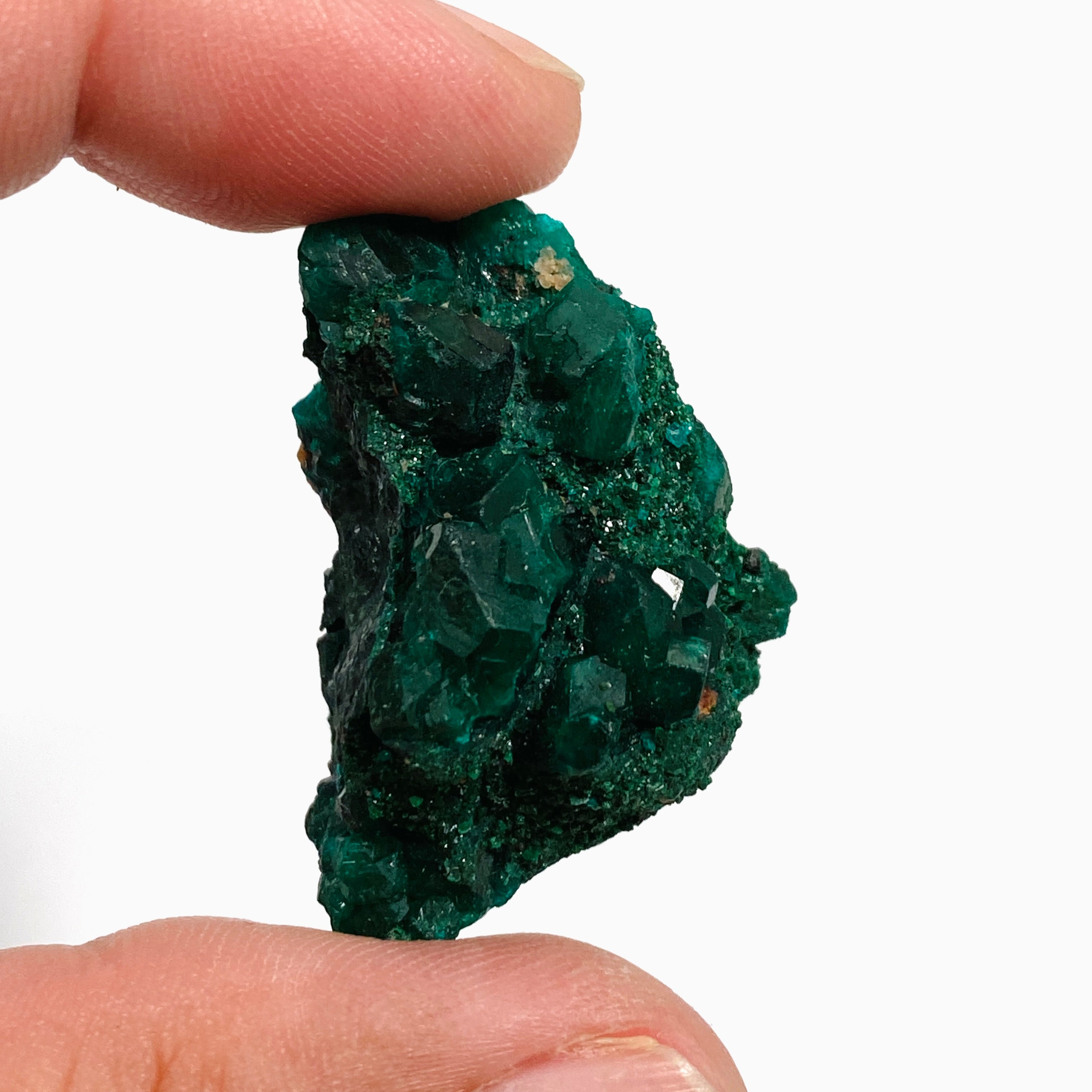 Natural Dioptase Crystal Specimen - DIOPS 04 | Rare Green Mineral Collection for Display, Healing & Meditation | Perfect for Home Decor, Office Display & Crystal Healing Practices