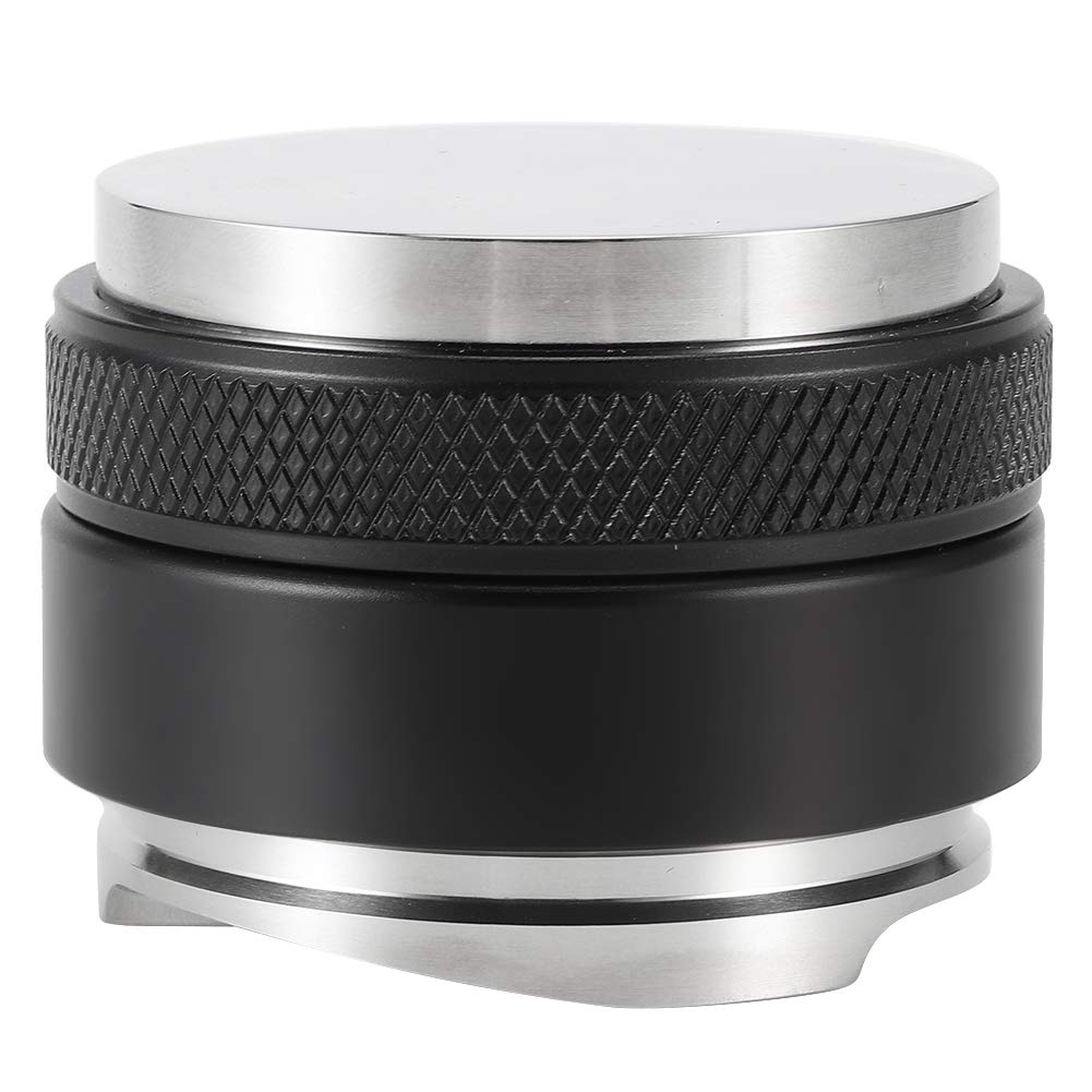 51mm Coffee Distributor & Tamper with 3 Angled Slopes - Professional Coffee Leveling Tool for Espresso - Perfect for Home Baristas & Office Coffee Stations (Ideal for Latte Art & Consistent Espresso Shots)