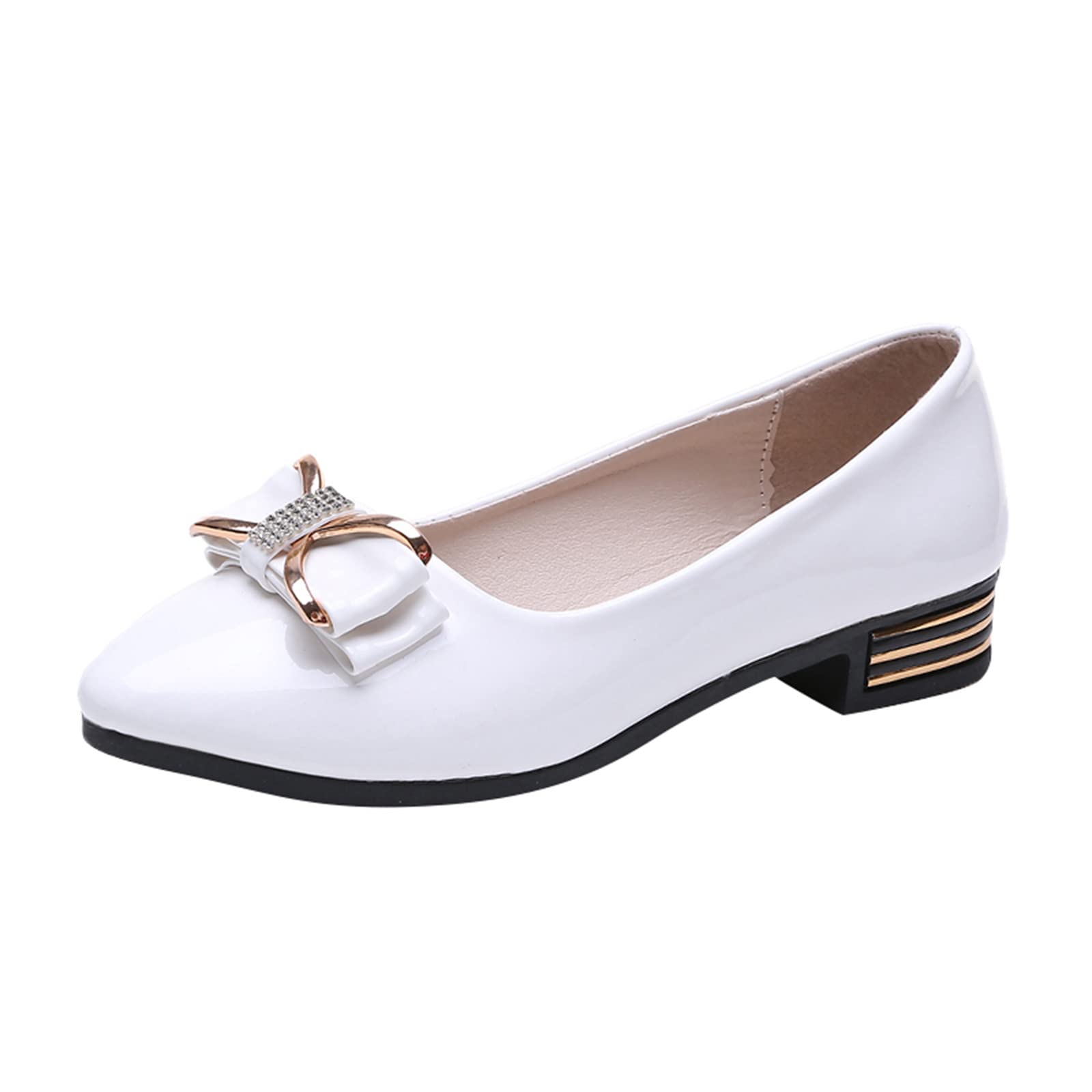 Women's Pointed Toe Ballet Flats - Elastic Ankle Strap Slip-On Dress Shoes for Ladies | Comfortable & Stylish Footwear for Work, Parties & Weddings