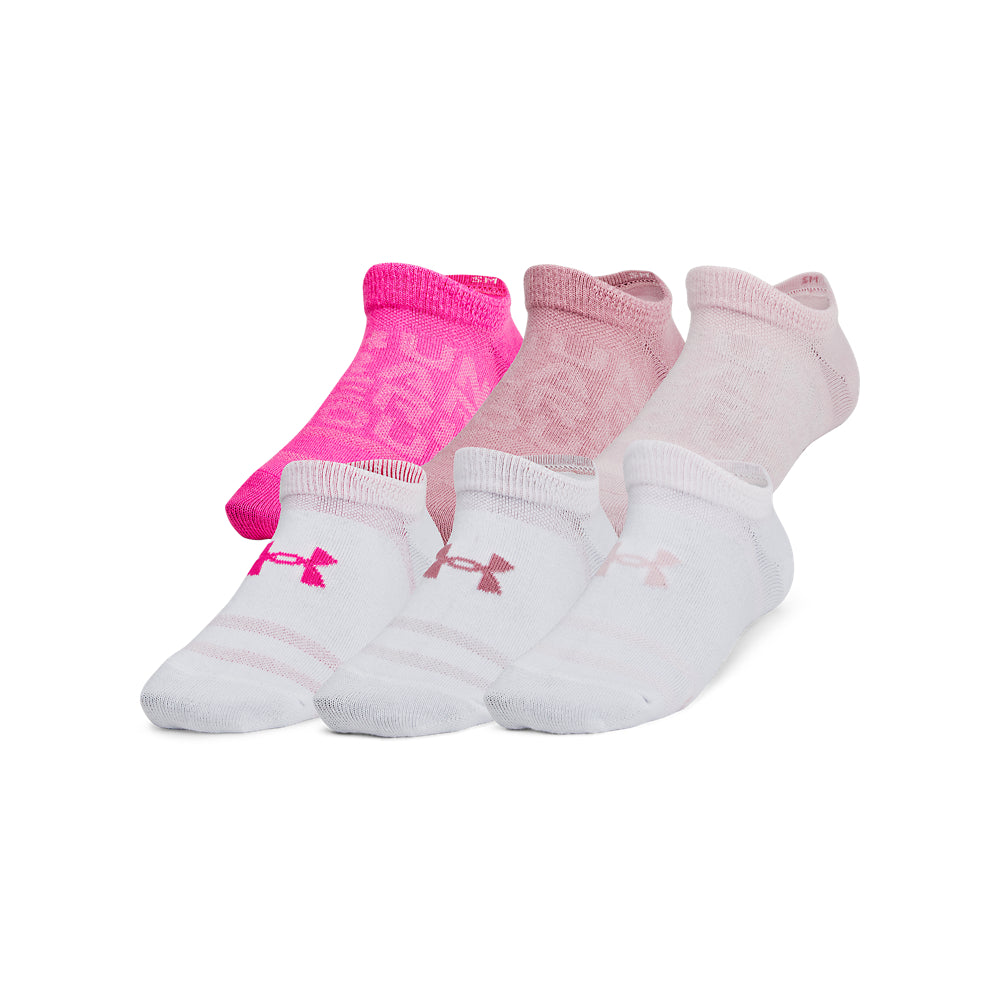 Under Armour Youth Essentials 6-Pack No-Show Socks for Boys & Girls - Breathable Athletic Socks for School, Sports & Everyday Wear