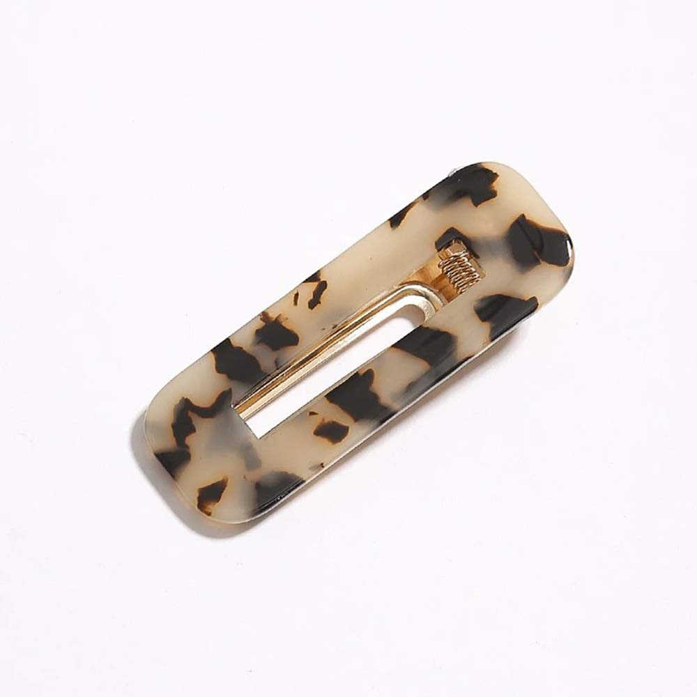 15 Pcs Pearl Hair Clips Set - Leopard Print Acrylic Resin Hair Barrettes with Jeweled Decor for Women & Girls | Hair Styling Accessories for Parties, Weddings & Everyday Use by FUNZON