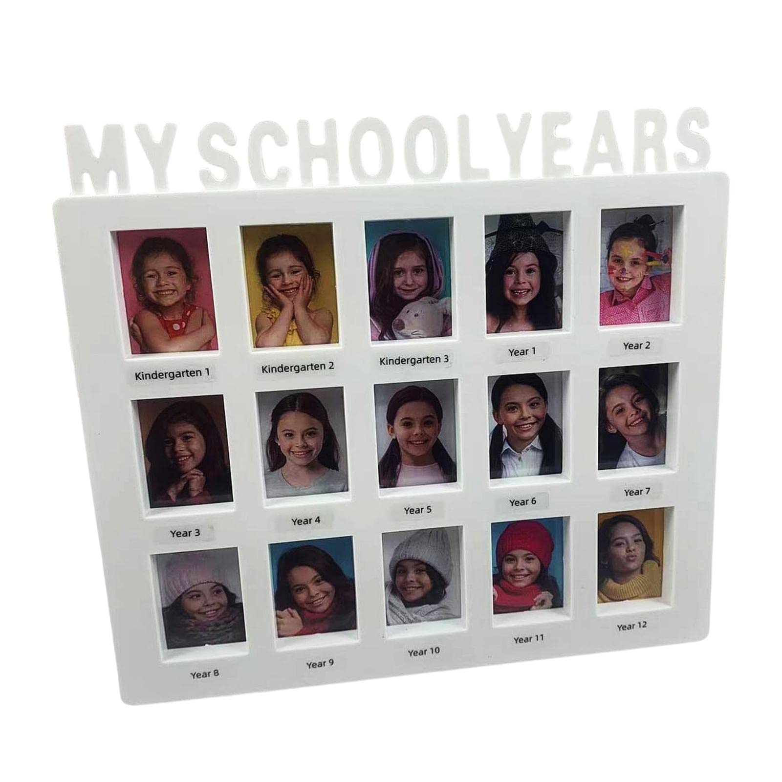 School Years Photo Frame - Graduation Party Decorations for Wall & Tabletop - Perfect for Students & Teens - Great for Classrooms, Dorms & Home Decor