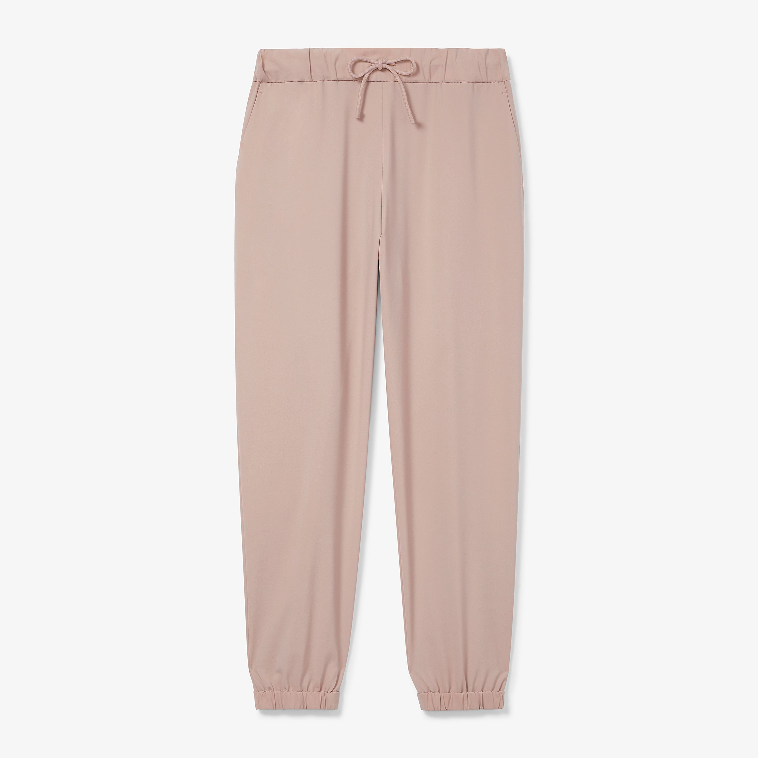 Delaney Jogger Pants for Women - OrigamiTech Stretch Fabric in Blush Pink | Comfortable Lounge & Workout Joggers for Yoga, Running & Casual Wear