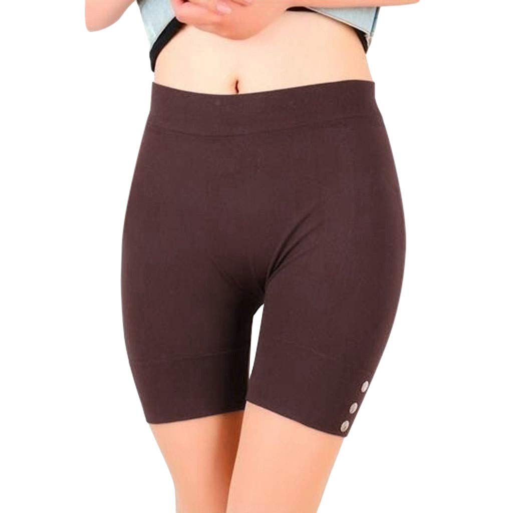 XIAOBU Women's High Waist Compression Bike Shorts - Workout, Yoga & Running Shorts - Solid Color Slim Fit Activewear for Cycling, Gym & Lounge