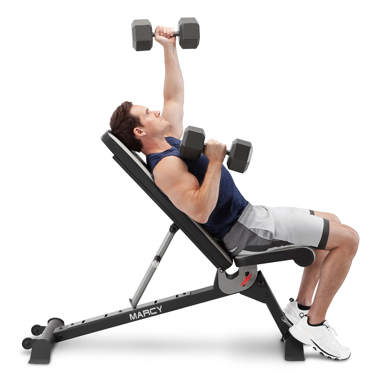Marcy SB 670 Adjustable Weight Bench for Home Gym - Strength Training & Full Body Workouts - Perfect for Dumbbell Exercises, Sit-ups & More