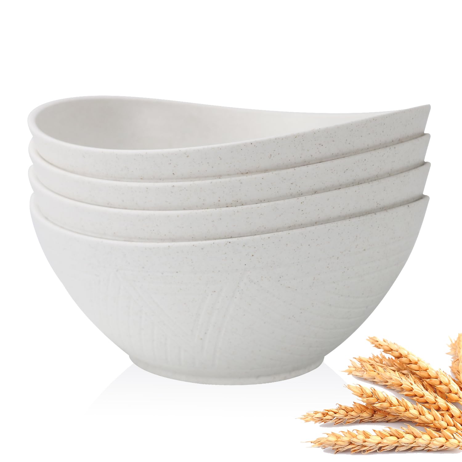 Homienly 9.6 Inch Large Serving Bowls Set of 4 - 60 Oz Oval Dishes for Salad, Pasta & Side Dishes - Microwave & Dishwasher Safe White Porcelain Bowls - Perfect for Wedding Parties, Family Dinners & Entertaining Guests