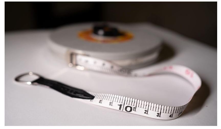Sastaacha 30 Meter Fiberglass Measuring Tape - 30M/100ft, Durable & Flexible, Grey (Inch/Metric Scale) - Ideal for Construction, Sewing, DIY Projects & Home Renovation