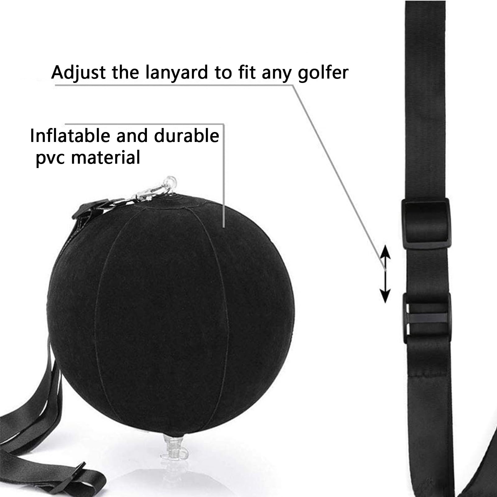 Reindeer Golf Training Aid - Professional PVC Golf Swing Trainer & Smart Ball for Beginners | Reusable Outdoor Sports Equipment | Improve Swing Accuracy & Control for Driving Range & Backyard Practice