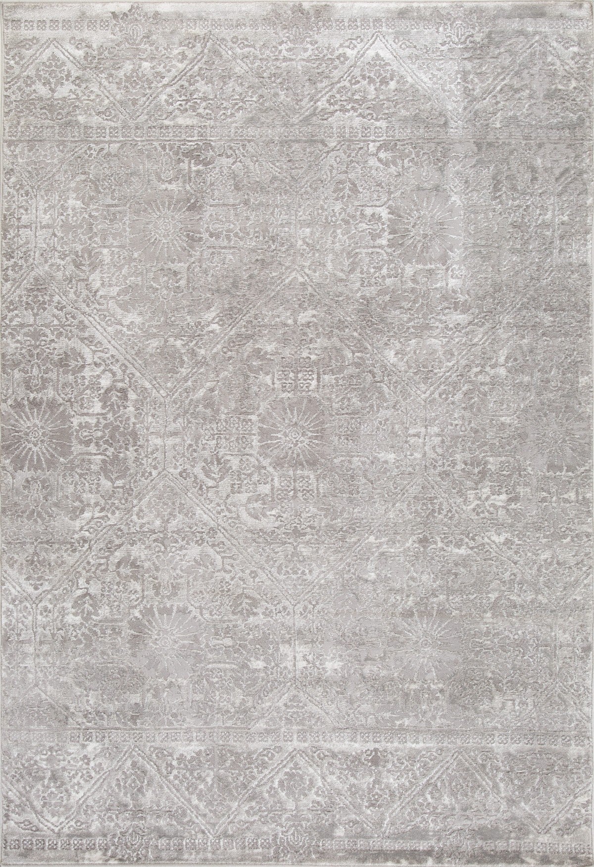 7x9 Grey Area Rug - Soft & Durable Living Room Carpet for Home Decor, Bedroom, Office - Easy to Clean & Stain Resistant