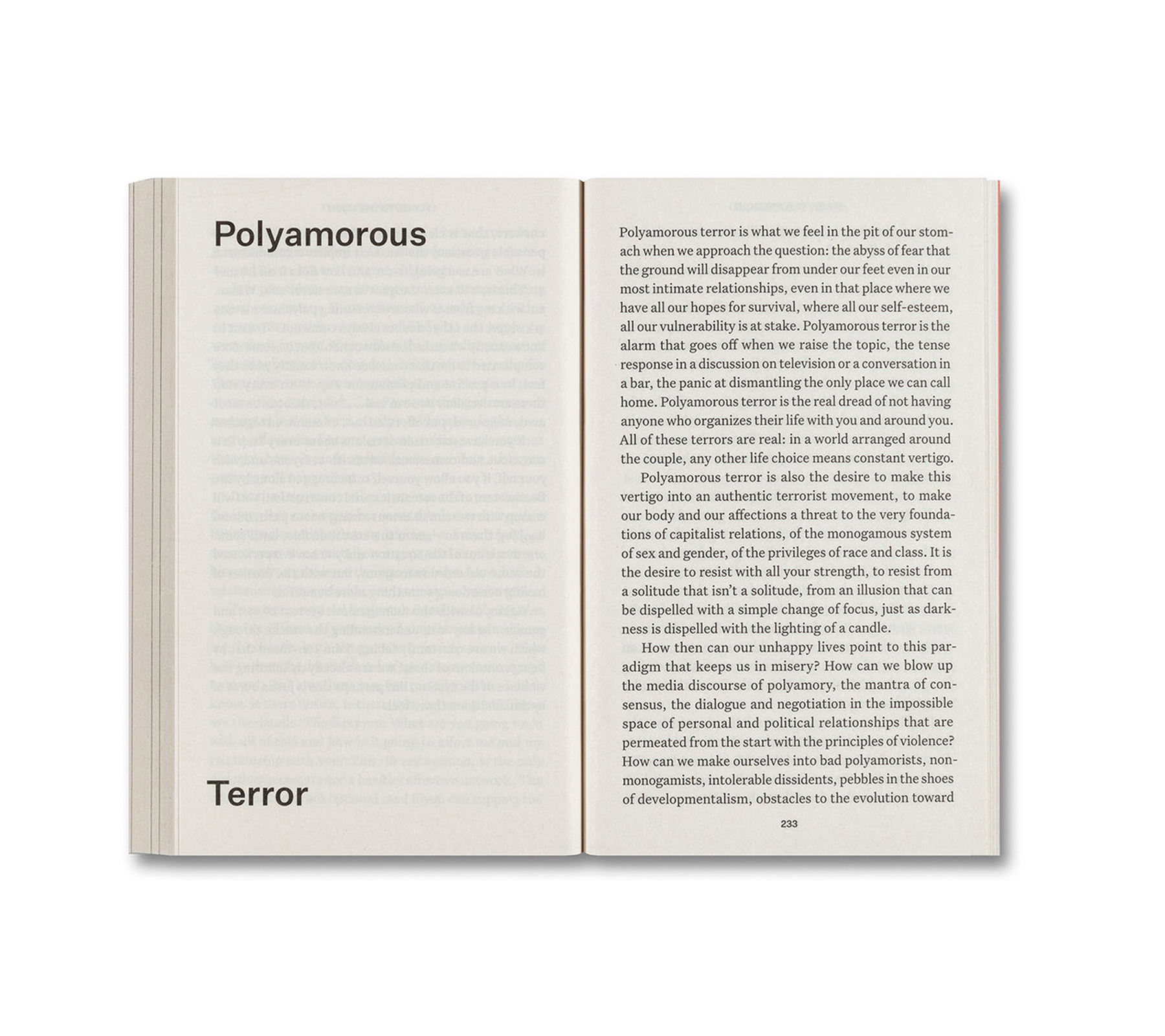 MONOGAMOUS MIND, POLYAMOROUS TERROR by Brigitte Vasallo - Relationship Exploration Book on Modern Love & Non-Monogamy - Perfect for Couples Therapy, Polyamory Discussions, and Social Psychology Studies