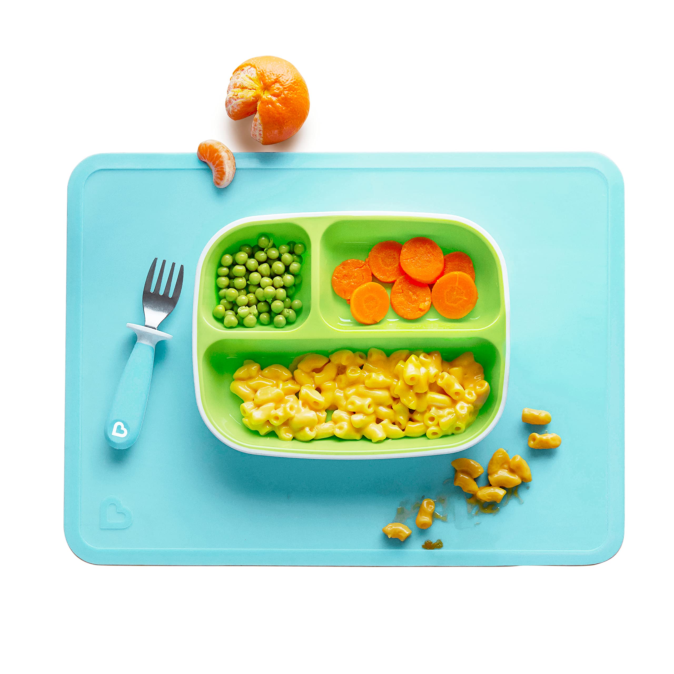 Munchkin Miracle 10 Oz 360° Sippy Cups and Silicone Placemats, 4-Piece Set, Blue & Purple - Perfect for Toddlers, Baby Feeding, and Travel | BPA-Free, Spill-Proof, Easy to Clean