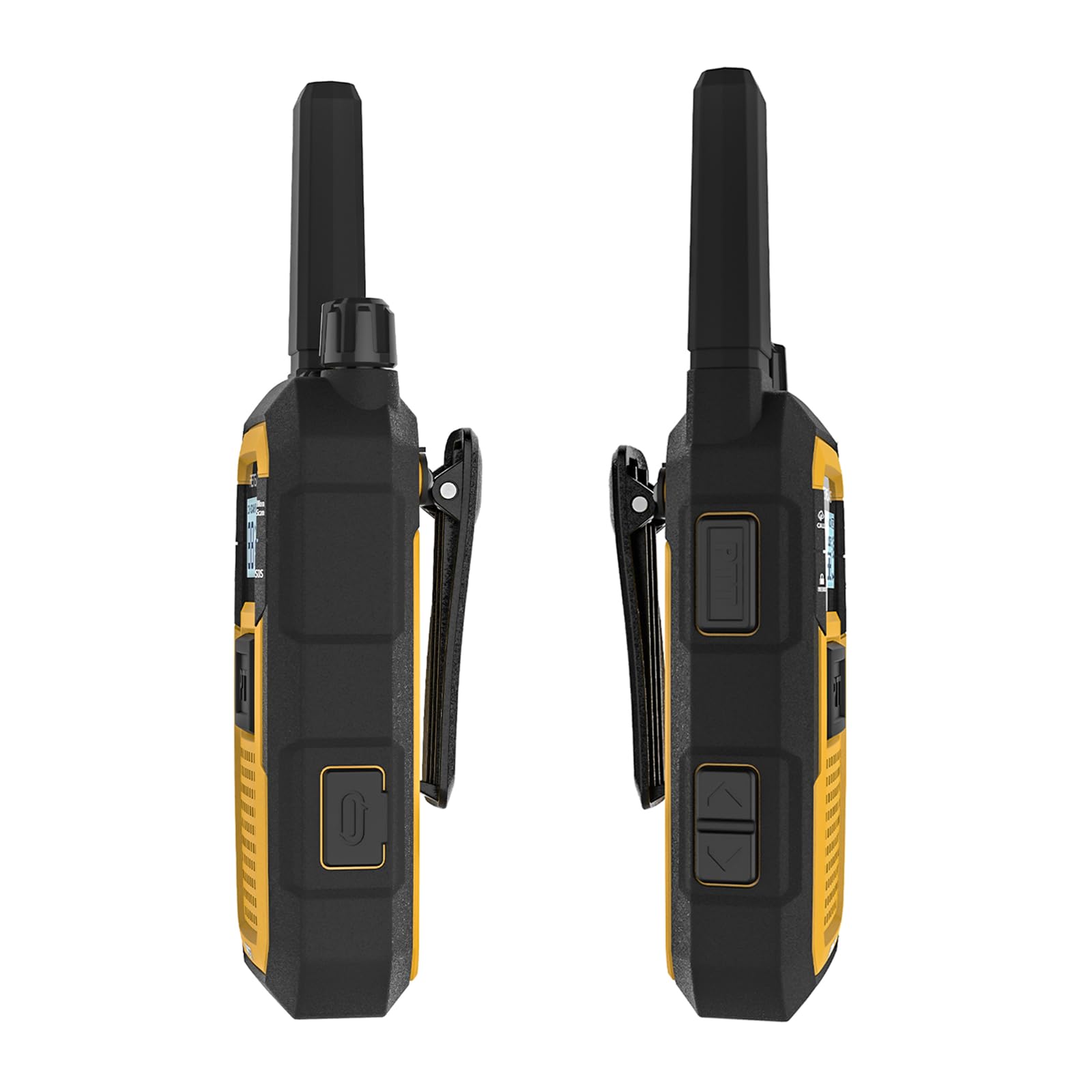 Retevis RB48 Heavy Duty Waterproof Walkie Talkies - 2 Pack Long Range Two Way Radios with 2000mAh Battery, Triple Proof Design for Job Site, Construction, Outdoor Adventures & Emergency Communication (Yellow)