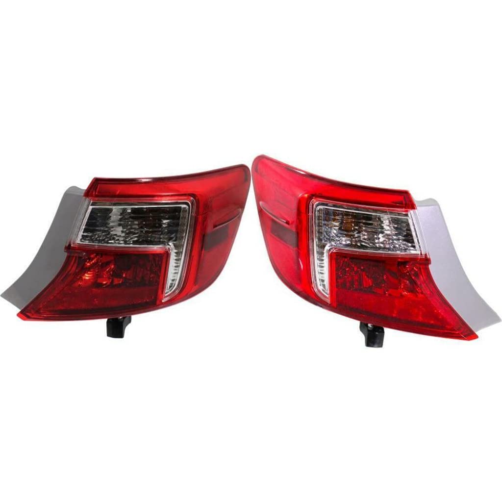 2012-2014 Toyota Camry Rear Tail Lights Pair - Left & Right Side Compatible with Hybrid Models TO2804114 TO2805114 | OEM 81560-06470 81550-06470 Replacement Parts - Perfect for Night Driving Safety and Vehicle Style Upgrade