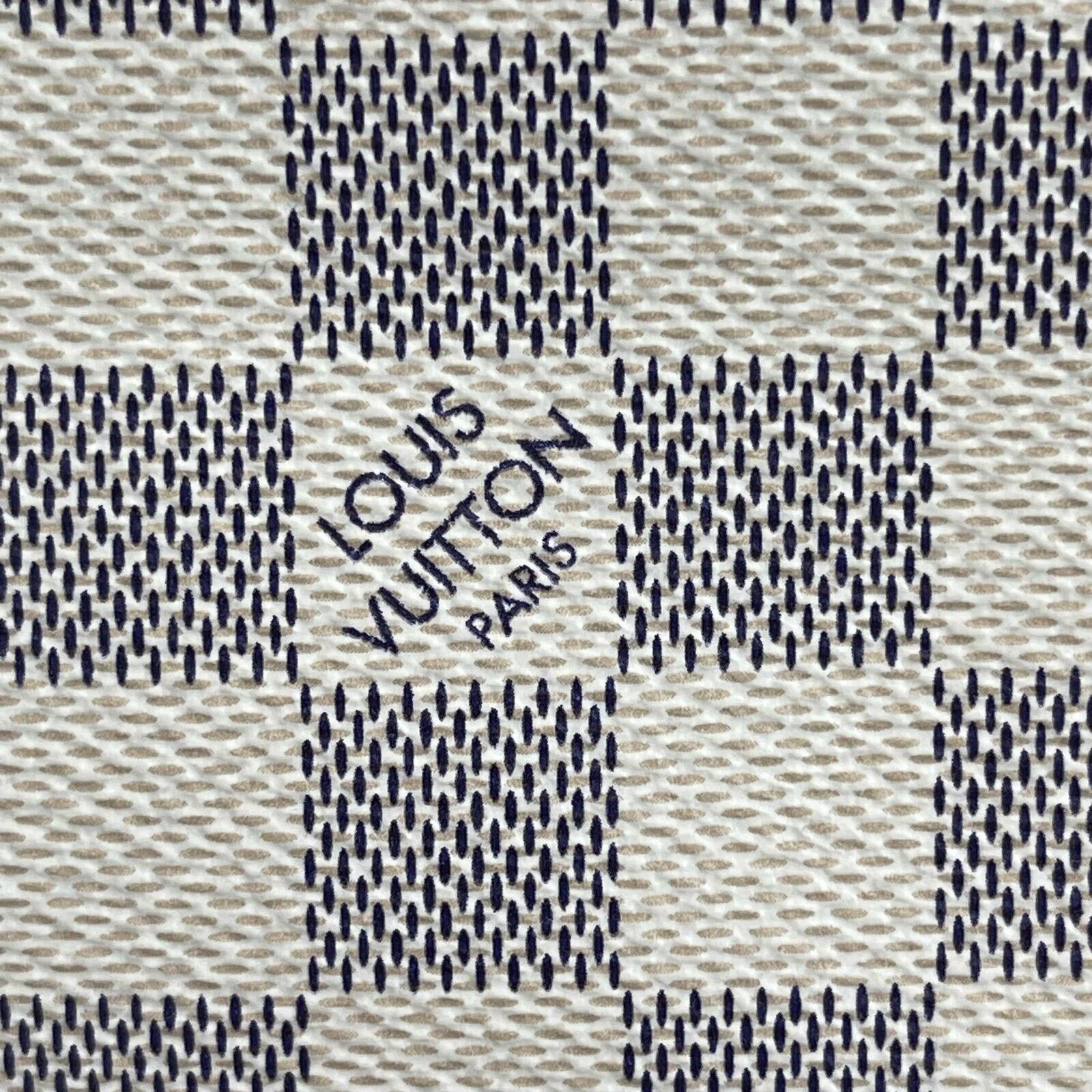 Louis Vuitton Damier Azur Canvas Cosmetic Pouch - White Designer Makeup Bag with Box | Travel Organizer & Luxury Accessory Storage
