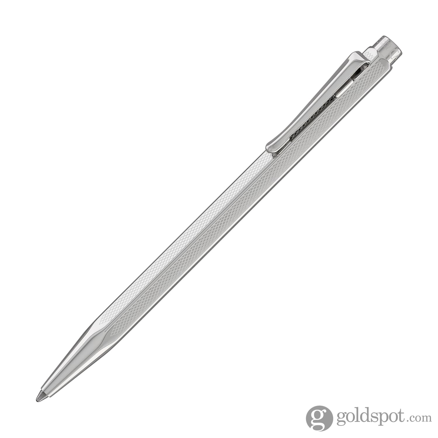 Premium Caran d'Ache Ecridor Retro Silver Plated Palladium Ballpoint Pen - Elegant Writing Instrument for Office, Business Gifts & Luxury Collectors