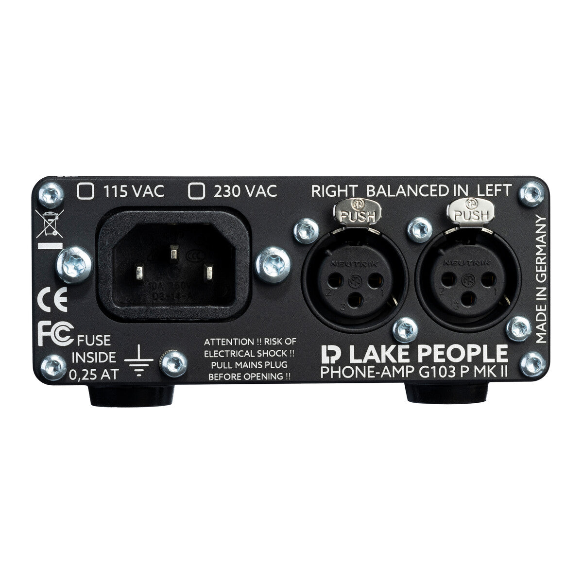 Lake People G103 P MKII Professional Headphone Amplifier - High-Fidelity Audio for Studio & Home Listening