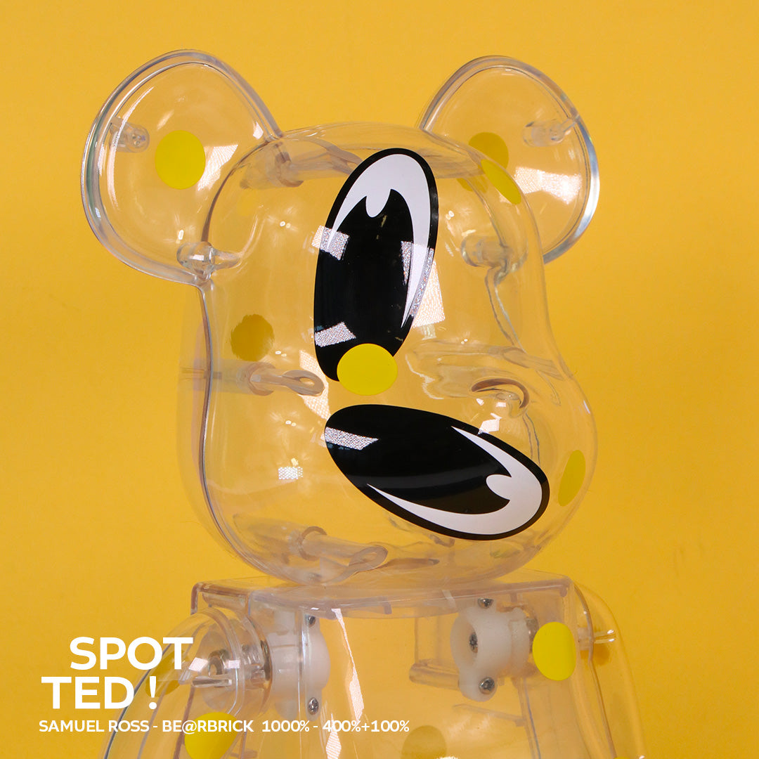 400% + 100% Bearbrick SR_A 2nd Version Collectible Toy Figure - Limited Edition Designer Vinyl Art for Display & Collection - Perfect for Home Decor, Office Display, and Gift Giving