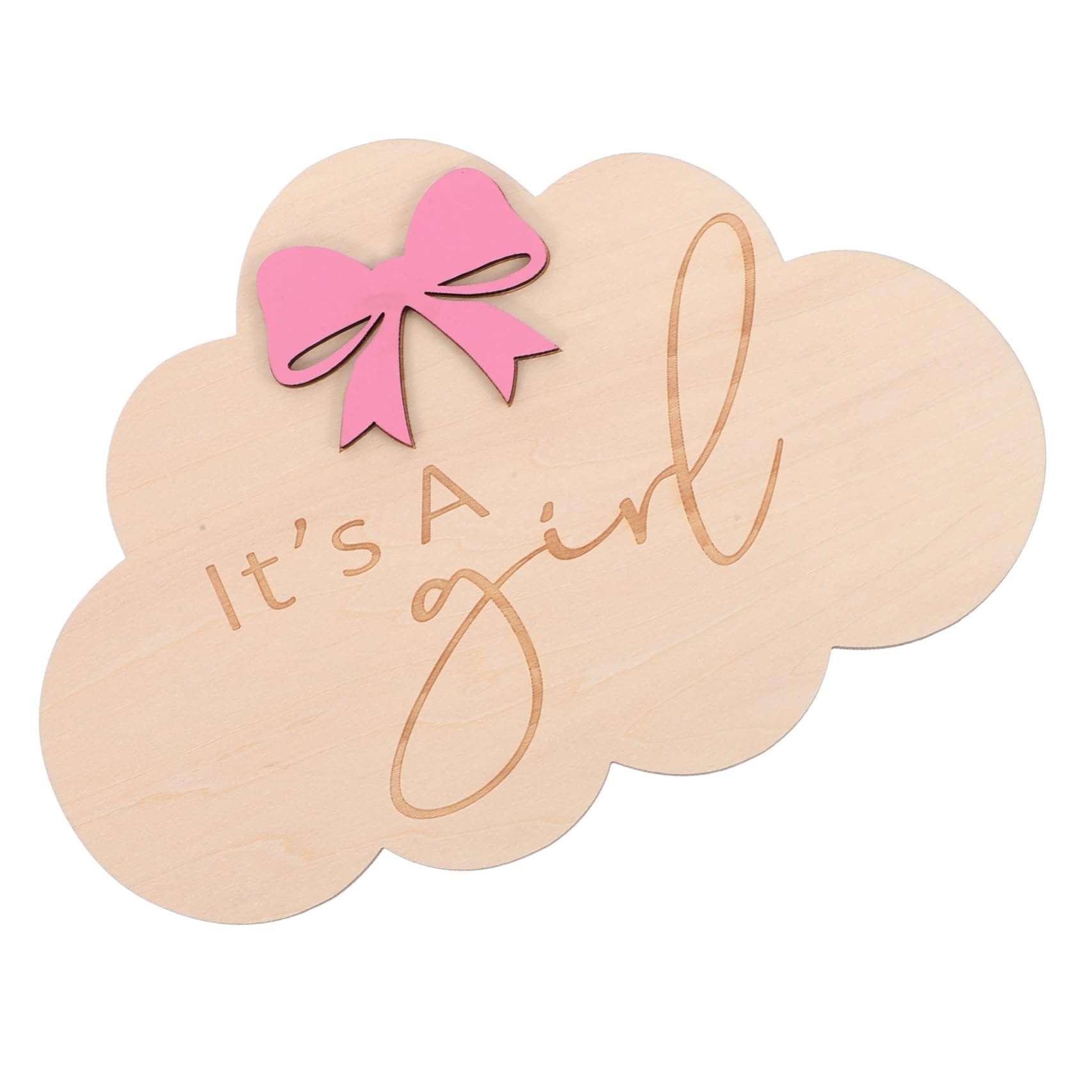 Cloud-Shaped Baby Name Sign - Nursery Milestone & Shower Decor for Newborns