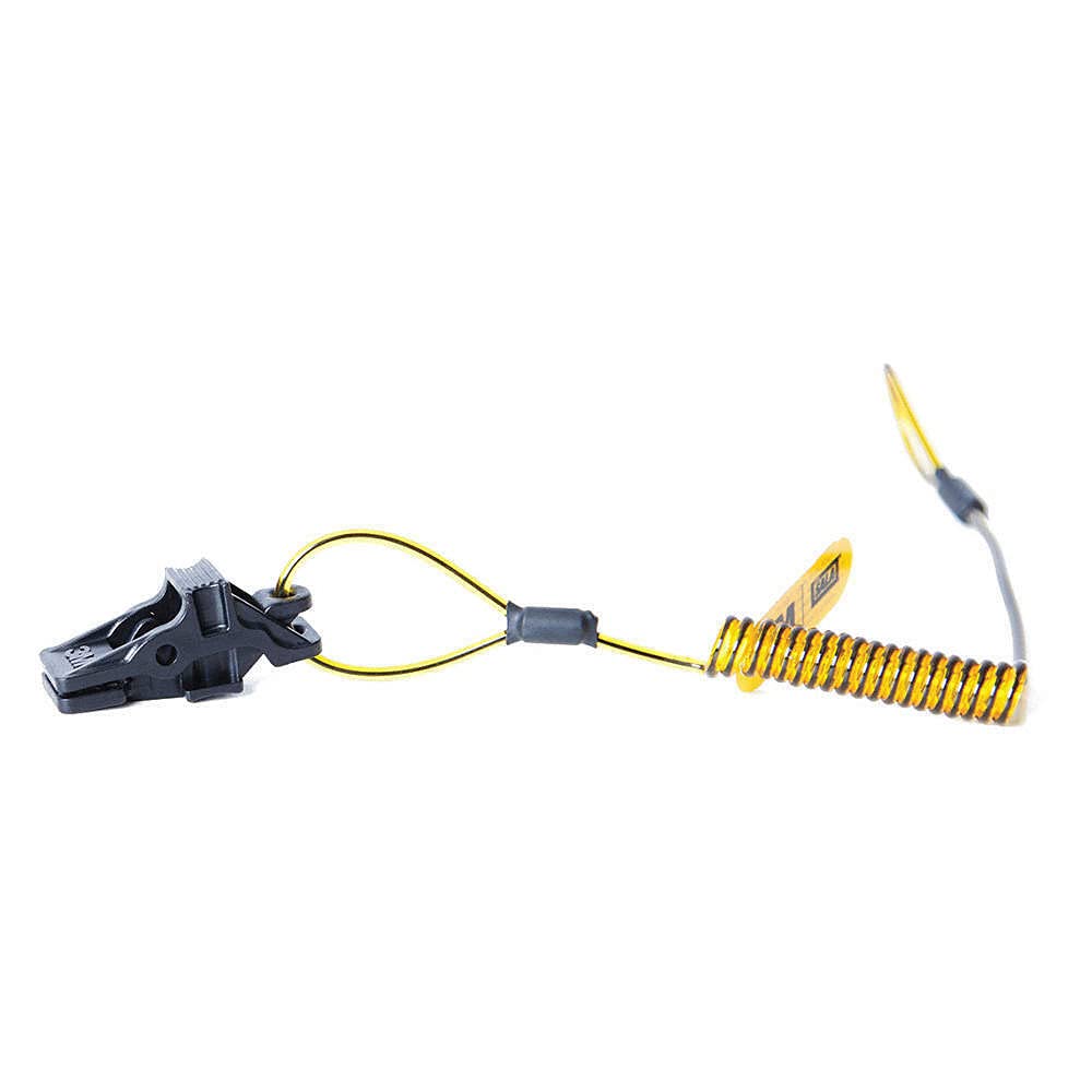 1500178 Safety Hard Hat Lanyard - Coiled Retractable Strap for Construction, Industrial & Work Site Use - ANSI Compliant Head Protection Accessory