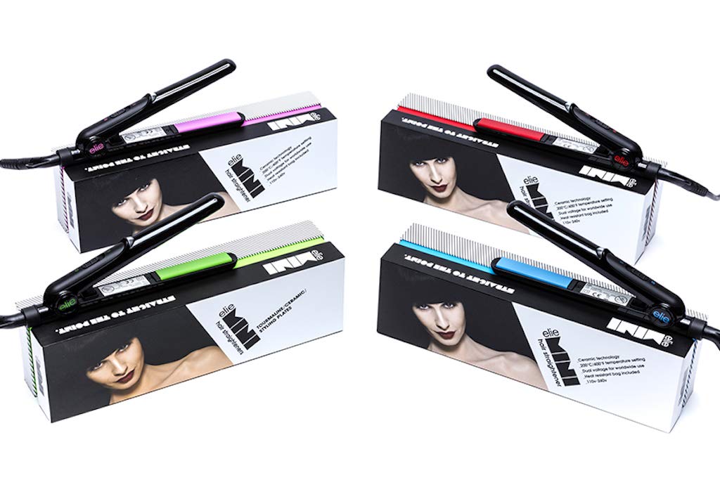 Mini Flat Iron Dual Voltage Travel Hair Straightener - 110V/220V for Salon Smoothing at Home & On the Go (Red) - Perfect for Styling, Traveling & Gifting
