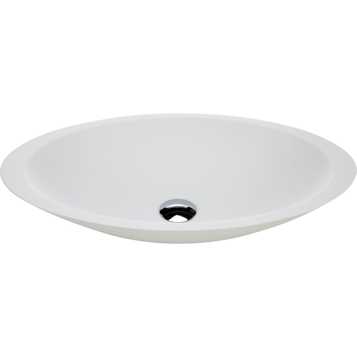 Fienza CSB01 Matte White Above Counter Solid Surface Bathroom Sink - Modern Vanity Basin for Bathroom, Powder Room & Guest Bath Remodel