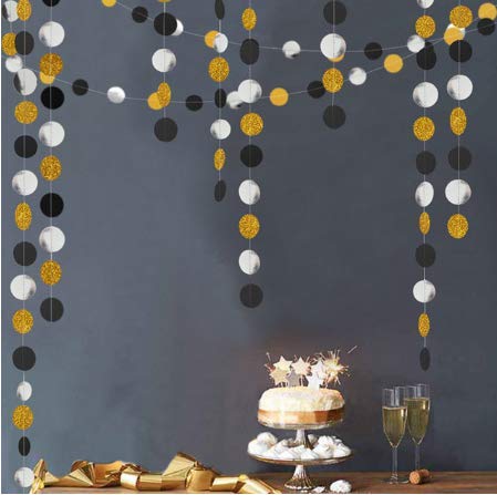 Round Gold/Silver/Black