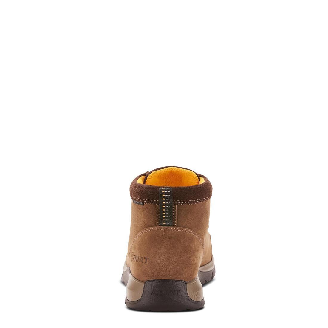 Edge LTE Composite Toe Moc Toe Work Boots for Men - Dark Brown Safety Shoes for Construction, Warehouse & Outdoor Work