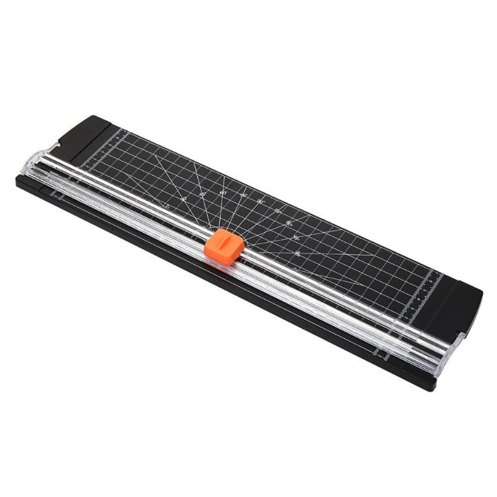 WDBBY A4 Paper Cutter - Professional Paper Trimmer with Blades for DIY Crafts, Scrapbooking, Photo Albums & Office Use - Black Cutting Machine (36.3x10cm) - Perfect for Home, School & Stationery Projects