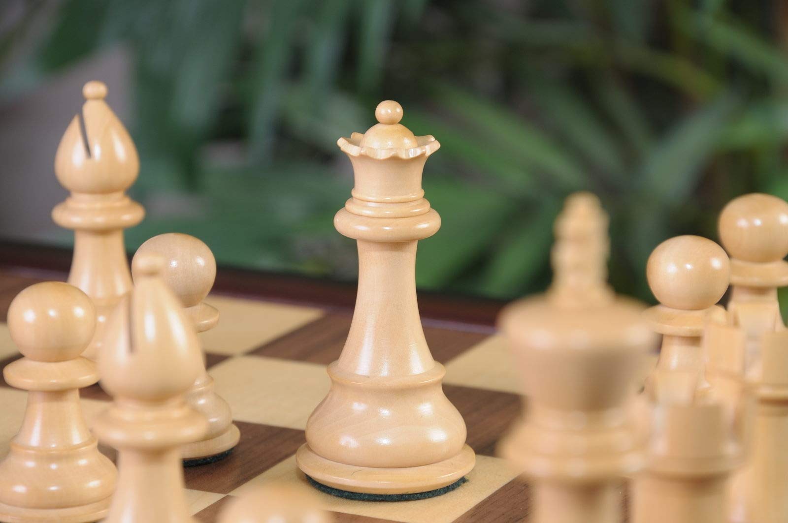 The House of Staunton Classic Series Library Chess Set with Drawer - Premium Wooden Chess Board & Pieces for Home, Office, and Library Decor