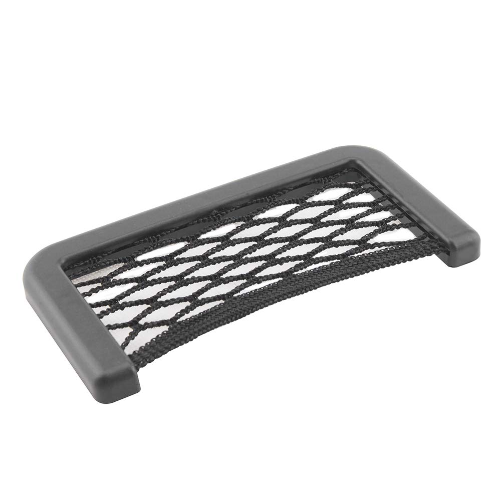 Self-Adhesive Car Seat Organizer Pocket - Mesh Storage Net for Door Side, Smartphone & Essentials - Perfect for Road Trips & Daily Commutes
