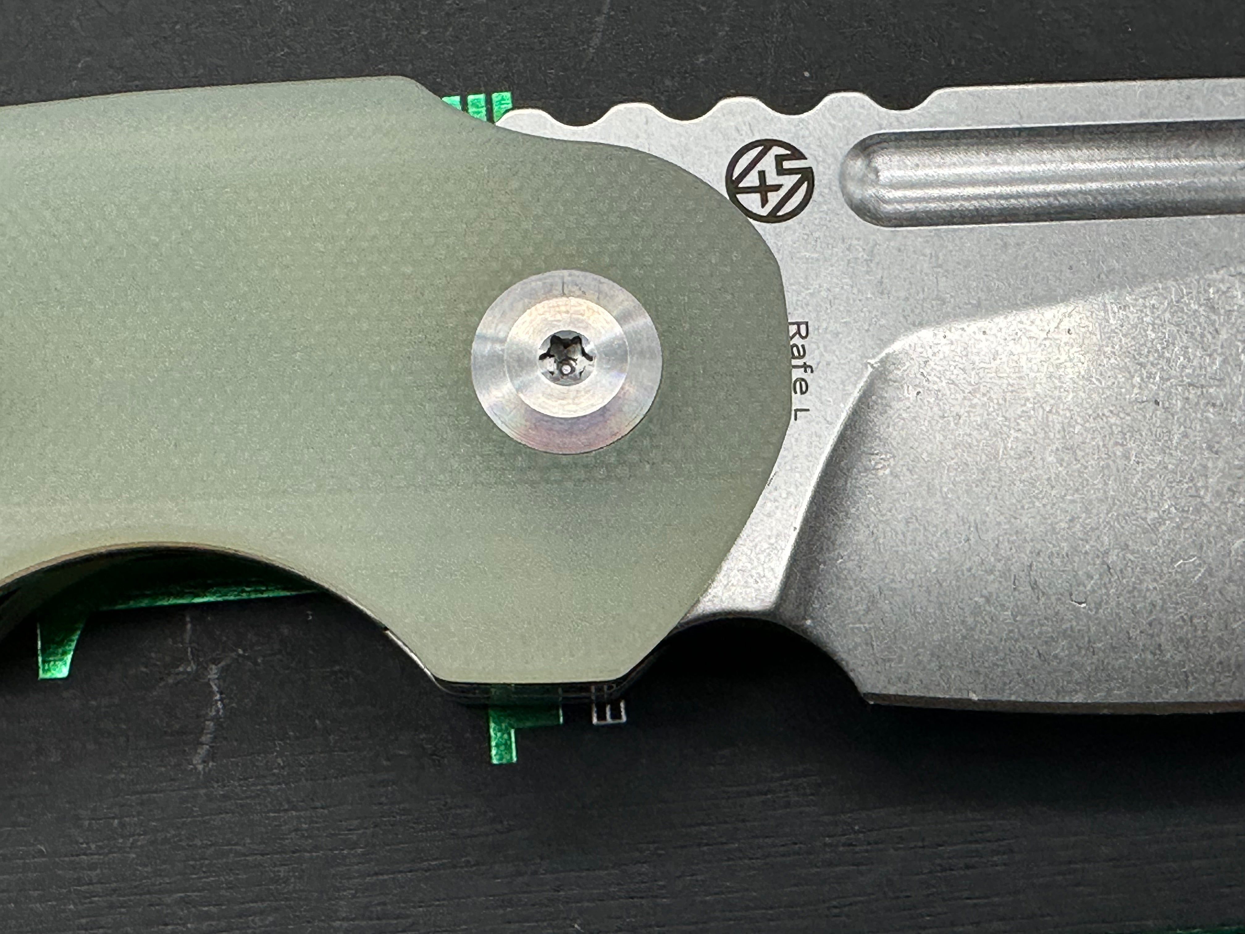 Premium TENABLE RAFE L Folding Knife - Jade G10 Handle, 14C28N Steel Plain Edge Blade - EDC, Camping, Survival & Outdoor Activities