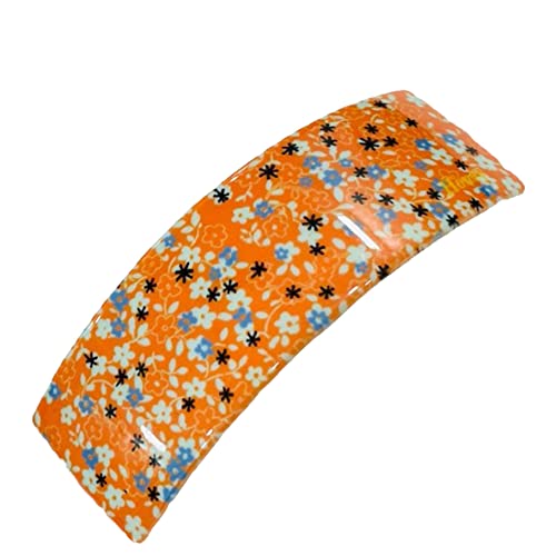 Bakefy Non-Slip Acrylic Hair Clips for Women & Girls - 2 Pack Multicolor Hair Barrettes - Perfect for School, Work, and Everyday Hairstyles