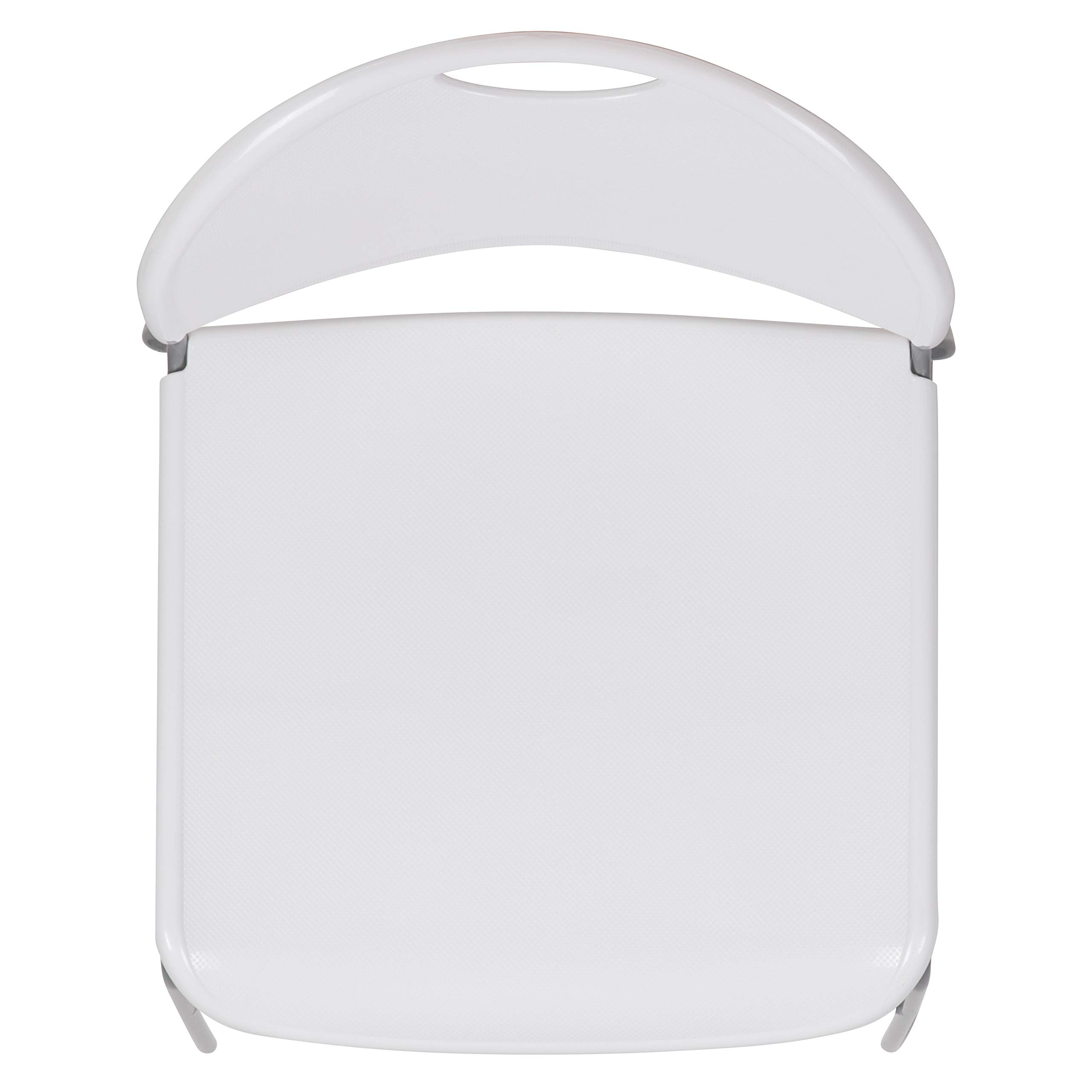 EMMA + OLIVER White Ultra-Compact Stackable School Chair - Office Guest Chair, Student Chair for Classroom, Dorm, and Home Study