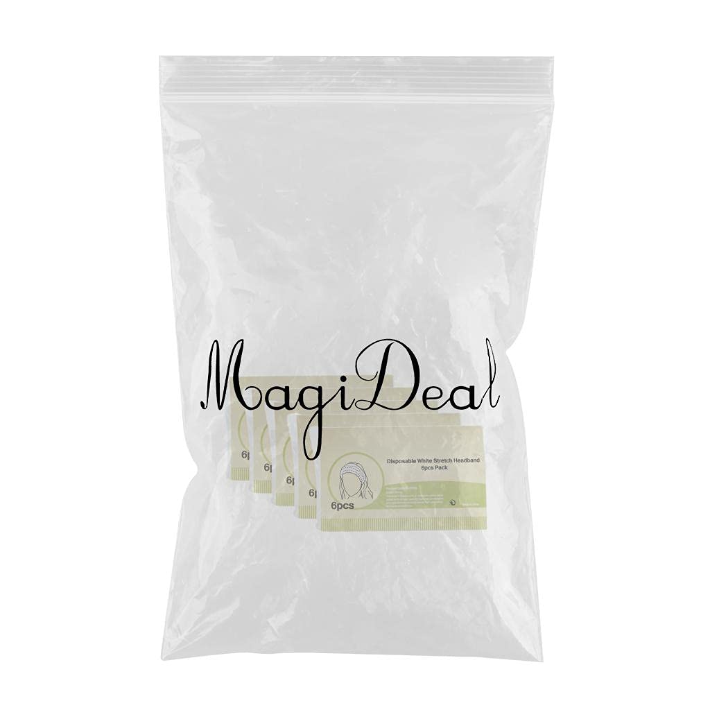 VMS INDIA Disposable Hair Towel Headband for Women - Soft & Absorbent Shower, Spa, Makeup & Skincare Head Wrap (Pack of 10) | Perfect for Bathing, Facials & Hair Treatments