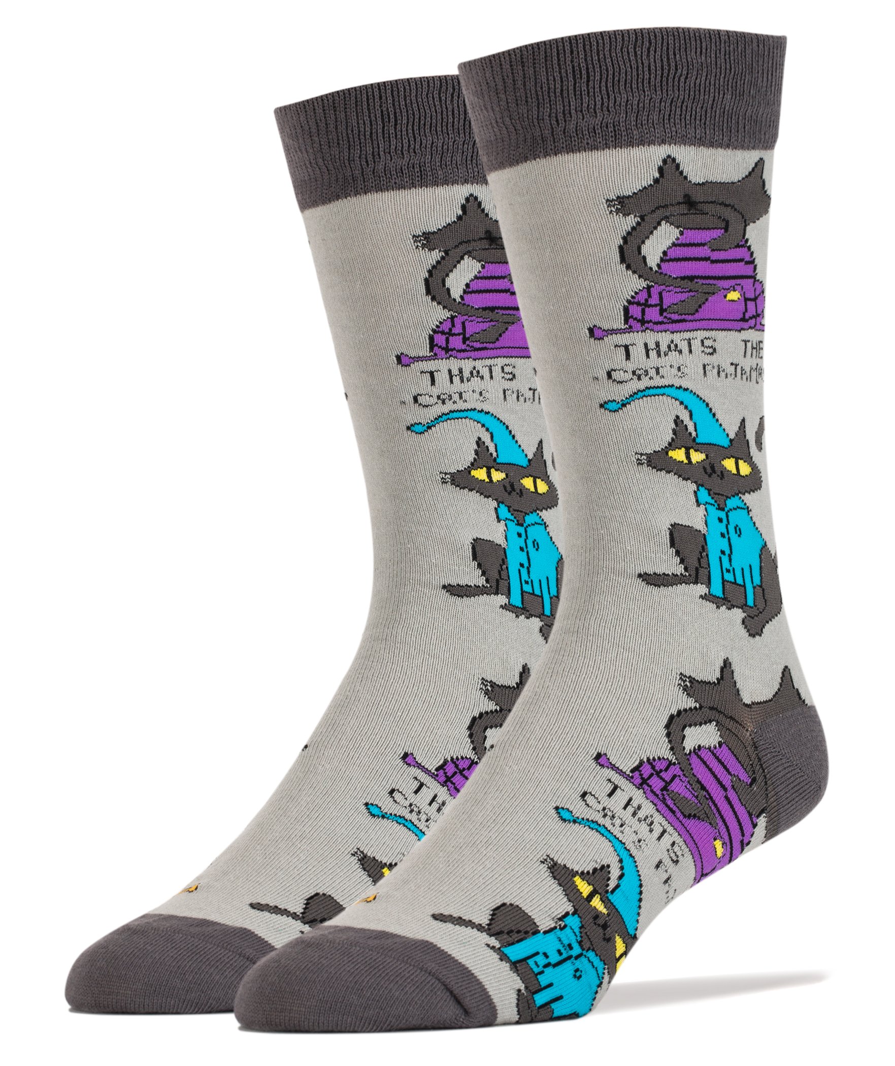 Funny Crazy Silly Novelty Crew Socks for Men - Comfortable Cotton Casual Dress Socks - Perfect for Gifts, Parties, and Everyday Wear