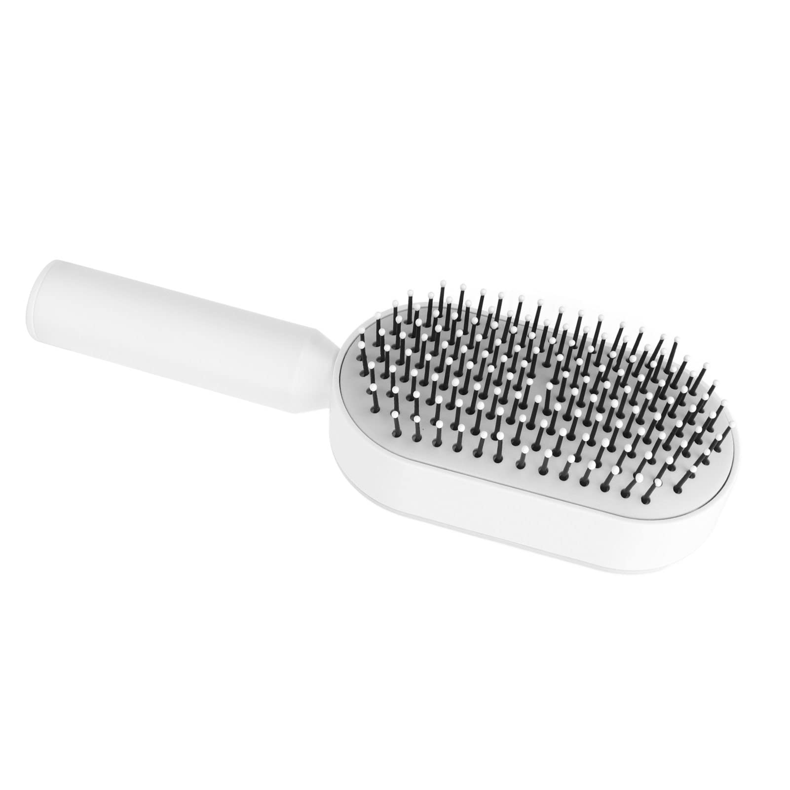 Air Cushion Hair Brush with Rounded Teeth - Self Cleaning Scalp Massage Comb for Dry Hair, Prevents Slip & Easy to Clean | Perfect for Styling, Detangling & Relaxing at Home or Salon
