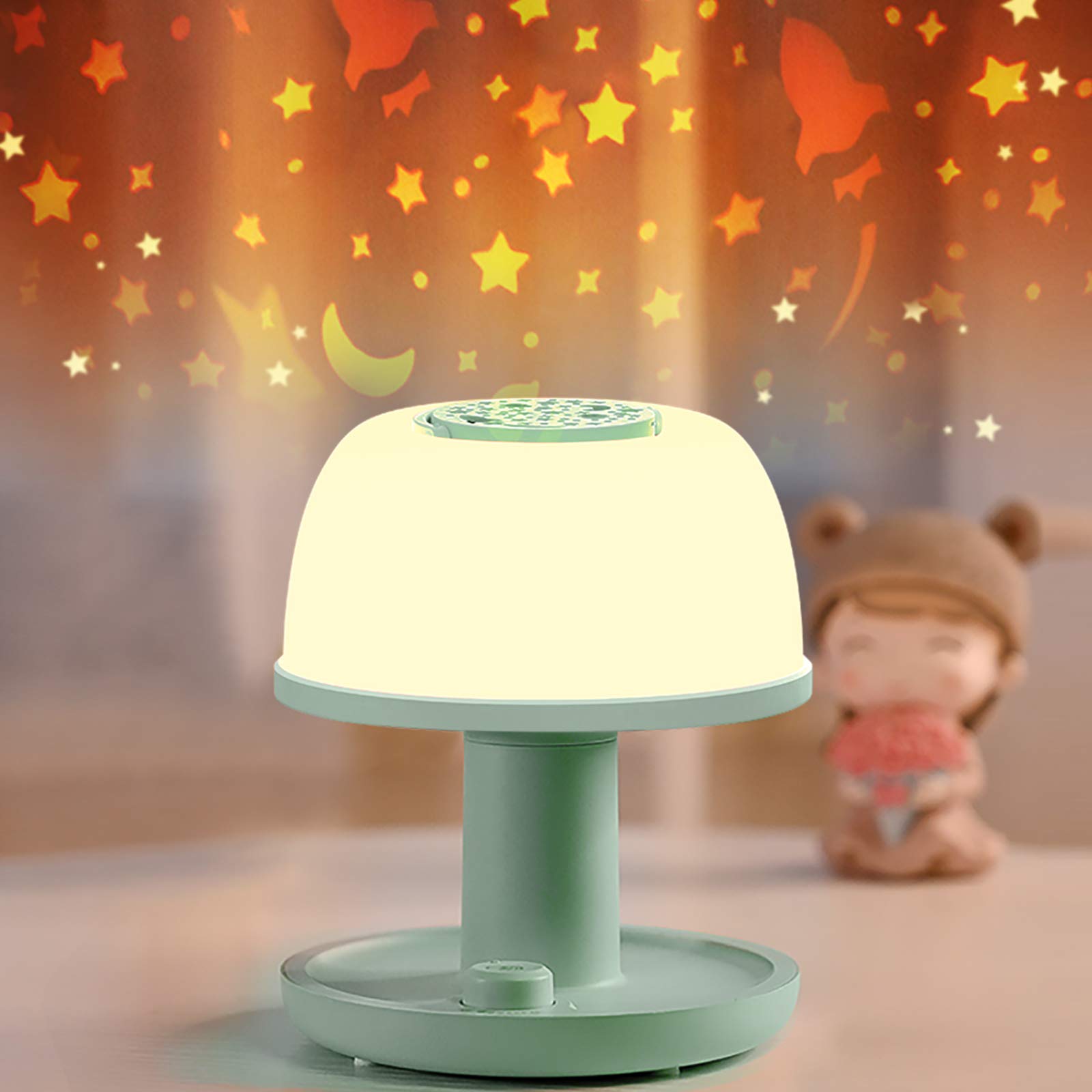 LICKLIP Dimmable LED Night Light for Kids - Star Projector Nursery Lamp with Timer & Color Changing, Rechargeable Portable Bedside Light - Perfect for Toddler Bedrooms, Baby Nurseries & Sleep Training
