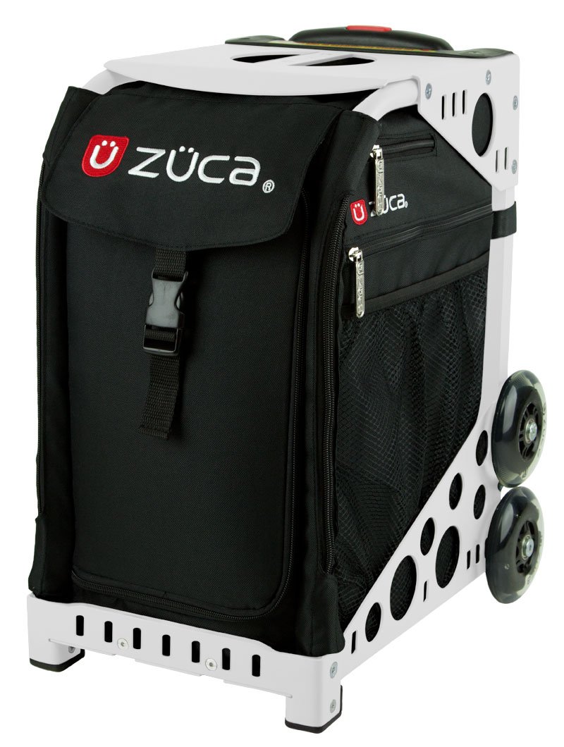 ZUCA Obsidian Rolling Backpack with White Frame - Durable Travel & School Backpack for Students, Professionals & Gym Enthusiasts